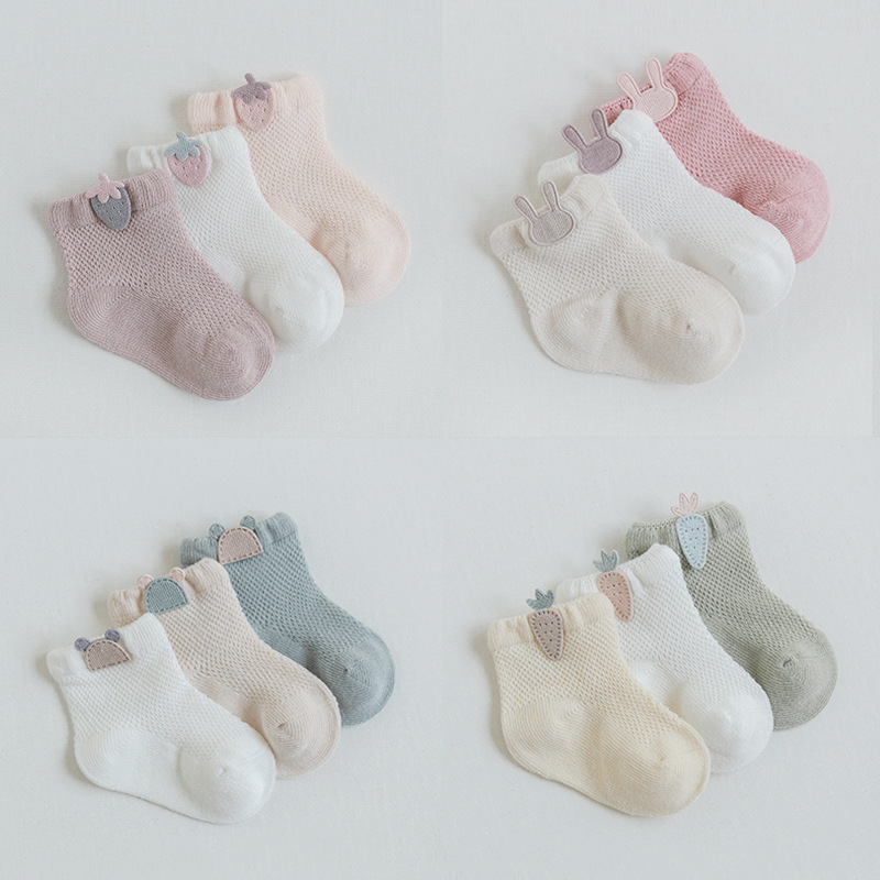 Toddler Sock Set - 3Pairs/lot Mesh Infant Baby Socks Spring