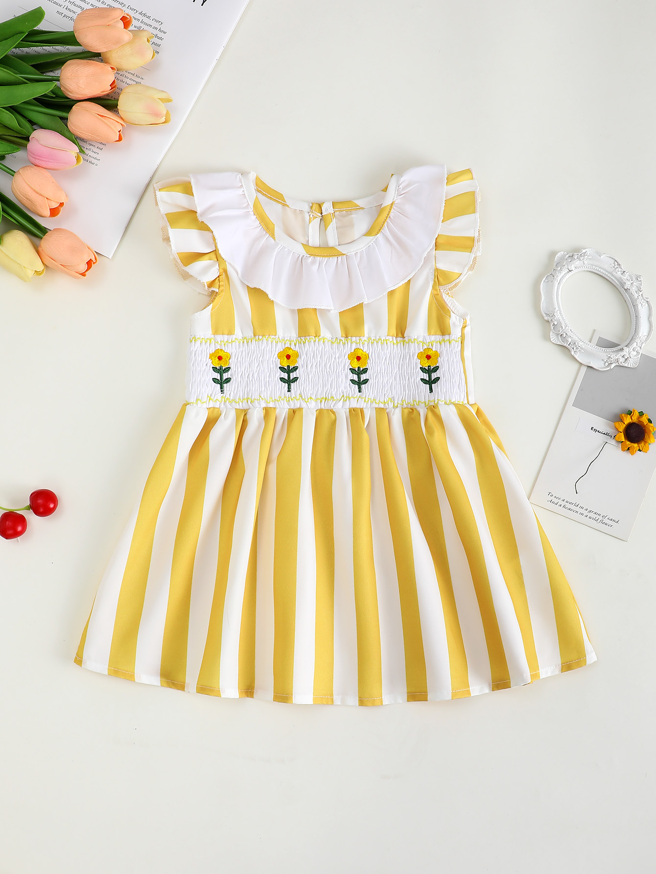 Baby Clothing Knitting Patterns - Baby Girl Summer round Neck Sleeveless