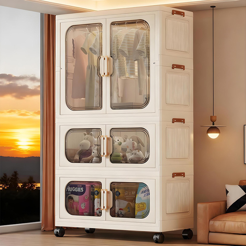 Baby Clothing Cupboard - No-Install Foldable Baby Wardrobe – Multilayer