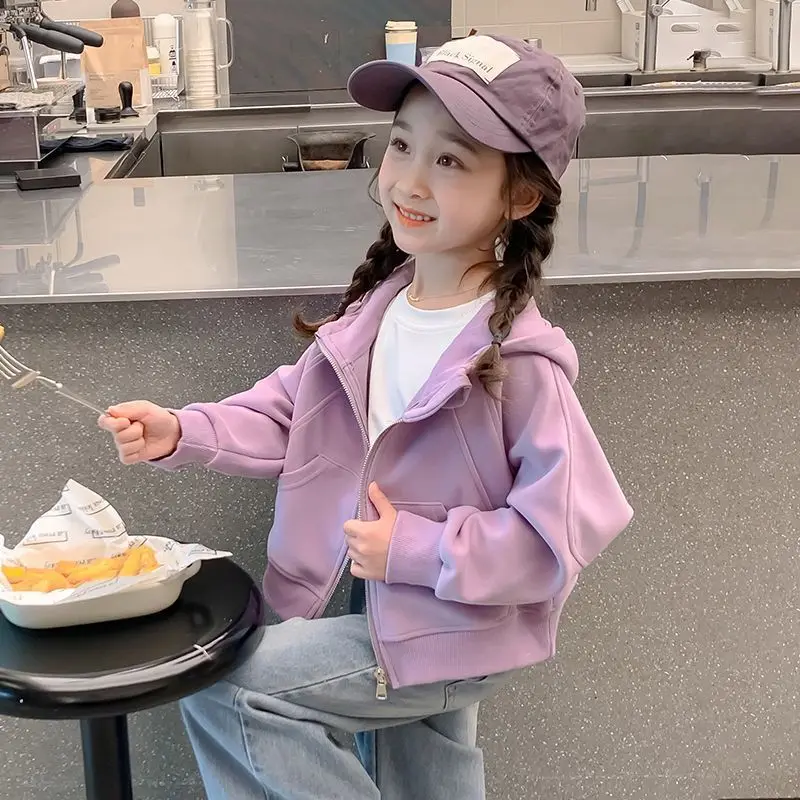2026 Girls Hoodie Coat Spring  - Baby Clothing Zip review and price