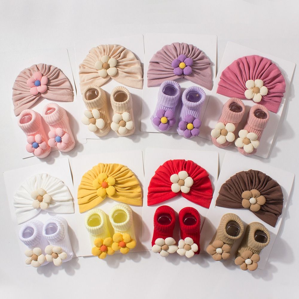 Sweet Big Flower Baby Hat Sock - Toddler Sock Set review and price