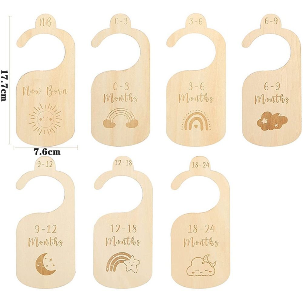 7/8Pcs Wood Baby Closet Divide - Baby Clothing Cupboard review and price