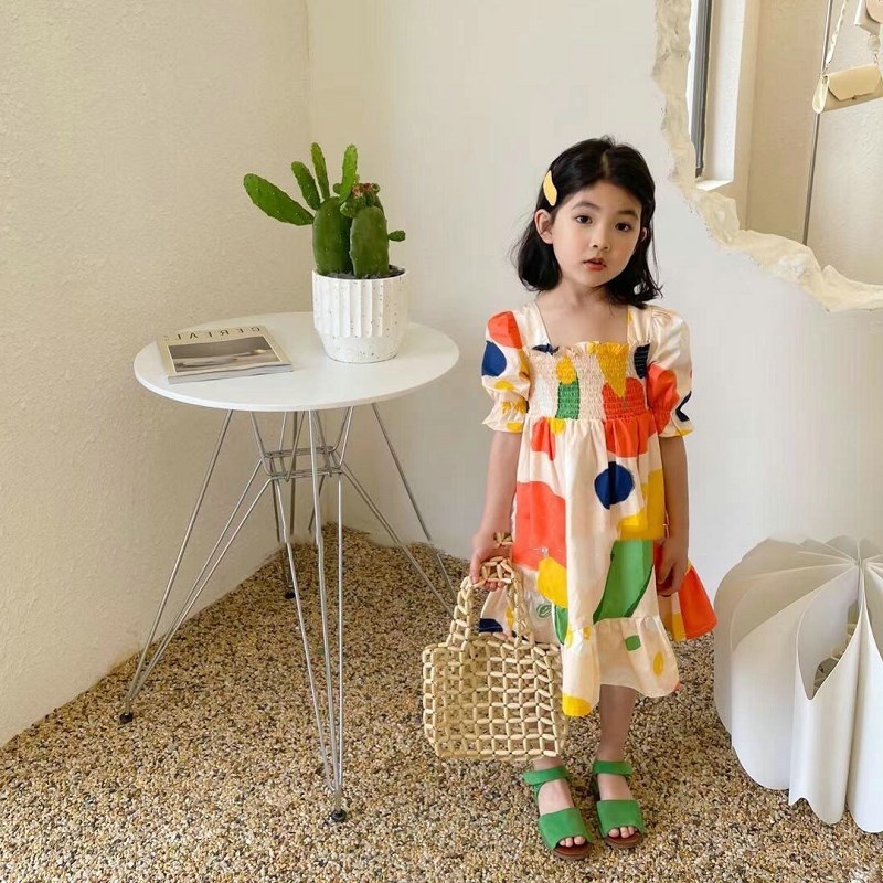 Girl's Dress Crinkle Color Blo - Baby Clothing Drawing review and price