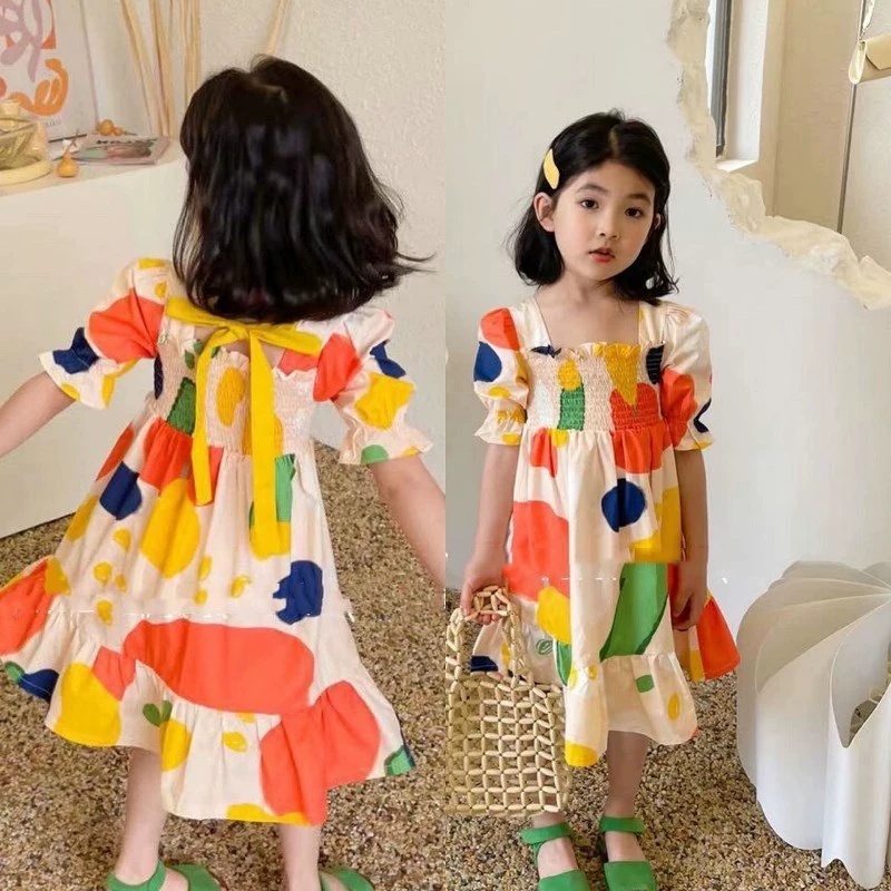 Girl's Dress Crinkle Color Blo - Baby Clothing Drawing review and price
