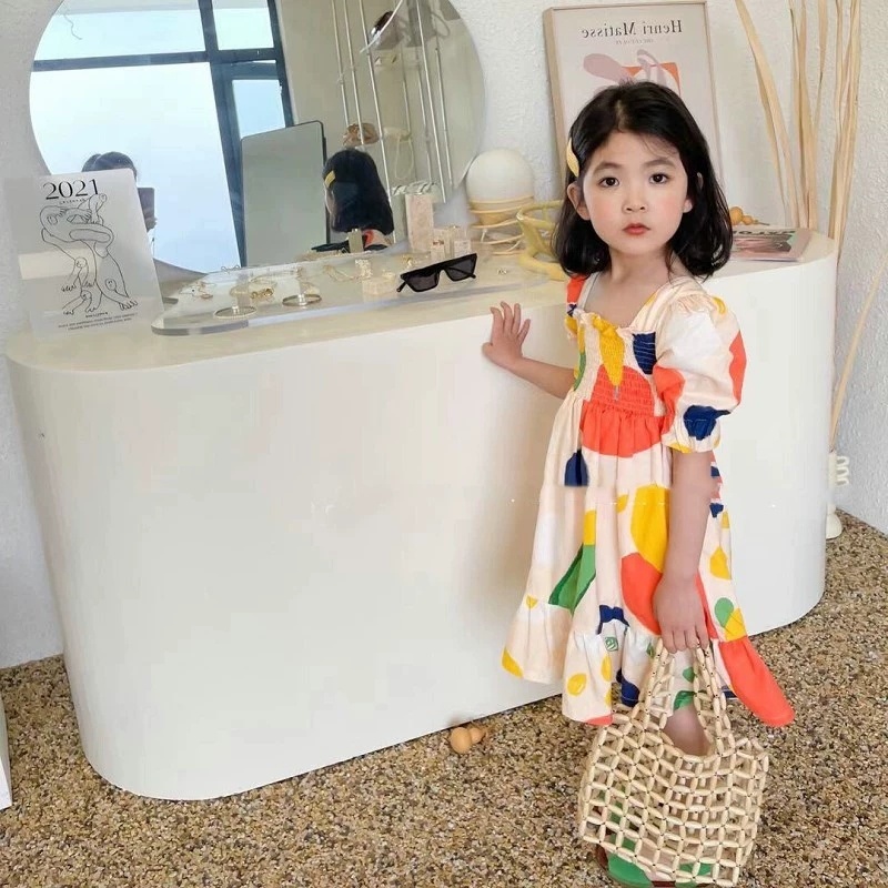 Girl's Dress Crinkle Color Blo - Baby Clothing Drawing review and price