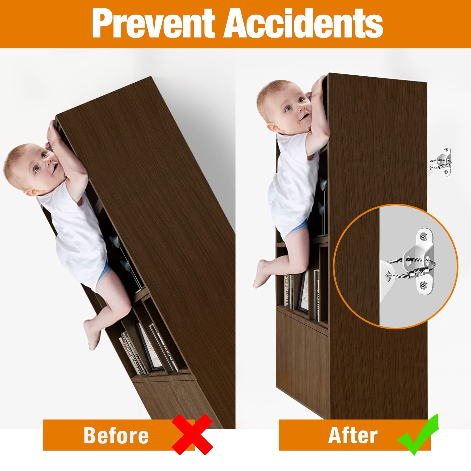 Anti-Baby Tilt Furniture Ancho - Baby Clothing Cupboard review and price