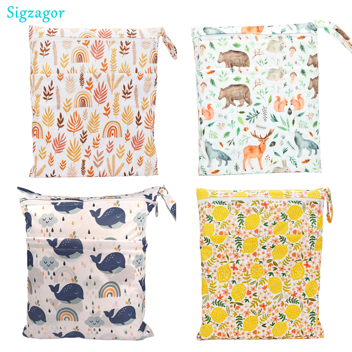 [Sigzagor] Wet Dry Bag With Tw - Baby Clothing Cupboard review and price