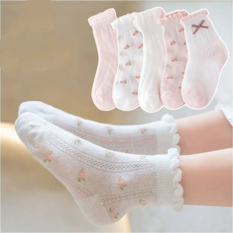 Kids Socks 5 Pairs/Lot Spring  - Baby Clothing Patterns Free review and price