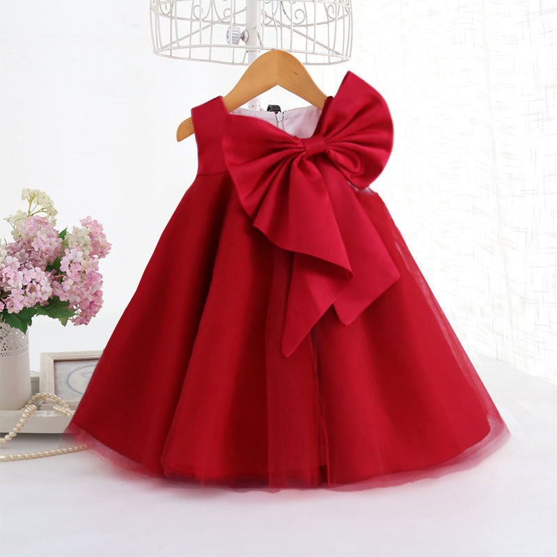 Summer Big Bow Baby Girl Dress - Baby Clothing Discount review and price