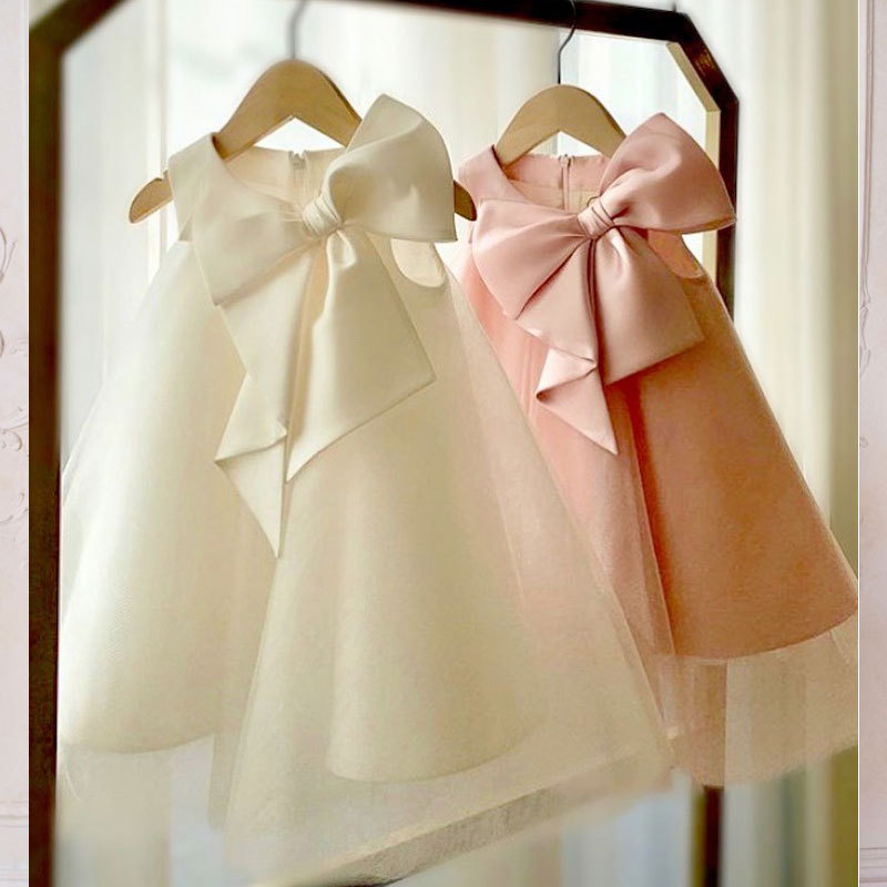 Summer Big Bow Baby Girl Dress - Baby Clothing Discount review and price