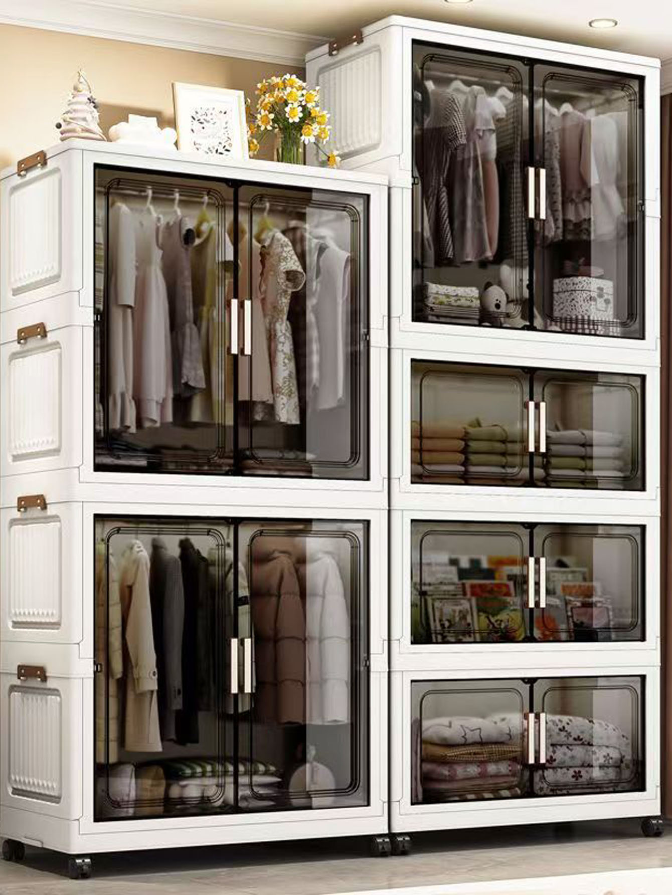 Thickened Folding Storage Cabi - Baby Clothing Cupboard review and price