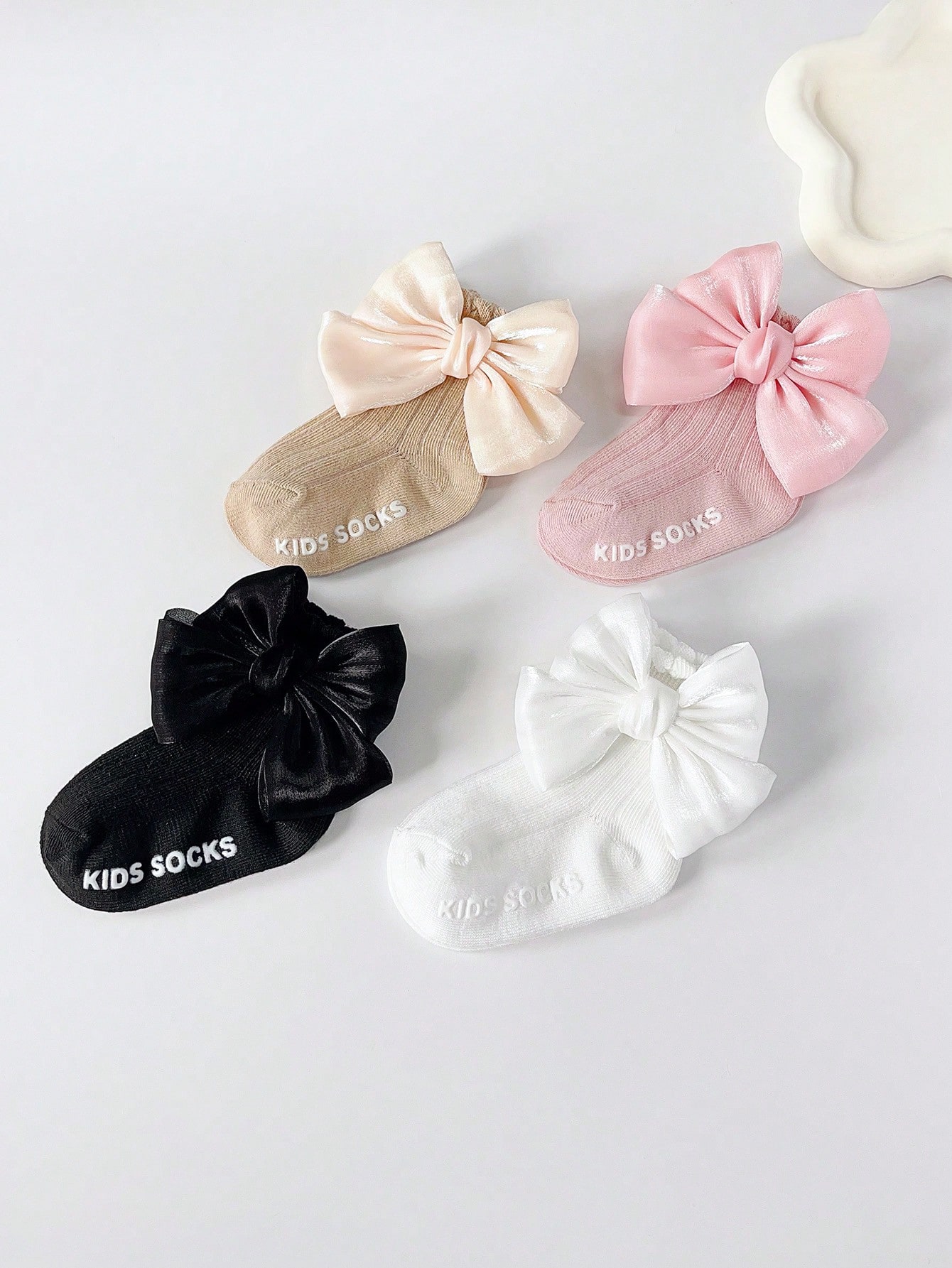 4 Pairs Baby Bow Soft Learning - Toddler Sock Set review and price