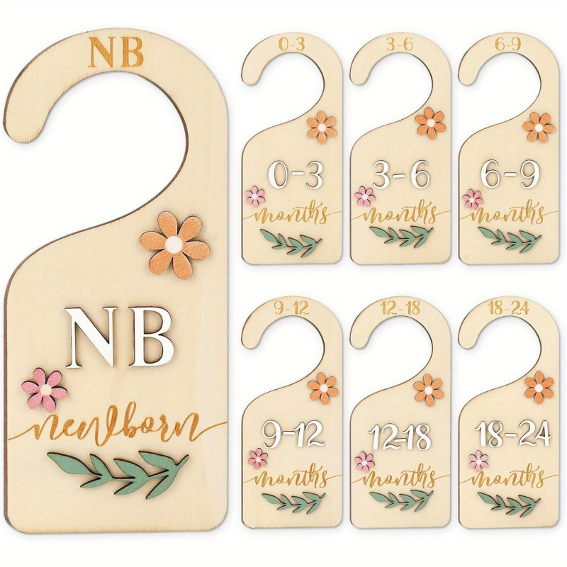 7Pcs 2D Daisy Wood Baby Closet - Baby Clothing Cupboard review and price