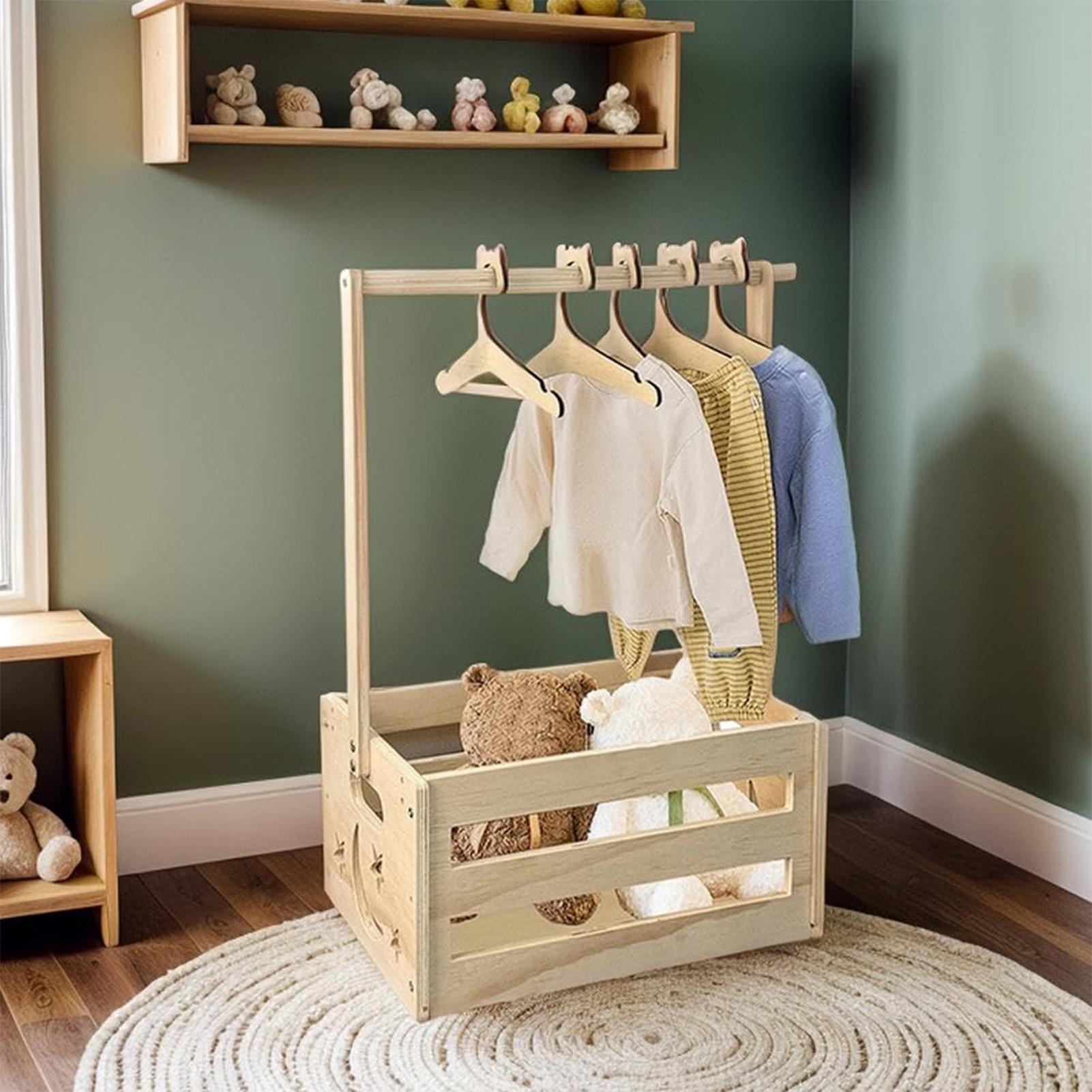 Baby Clothes Storage Box With  - Baby Clothing Rack For Baby Shower review and price