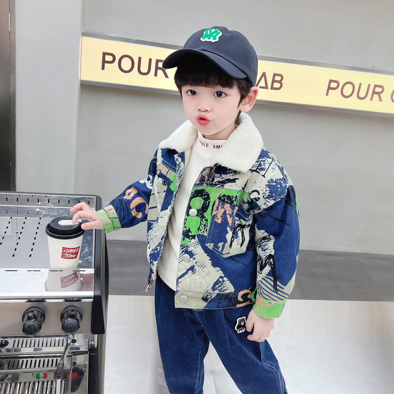 Kids Baby Warm Denim Jacket Pa - Baby Clothing Drawing review and price