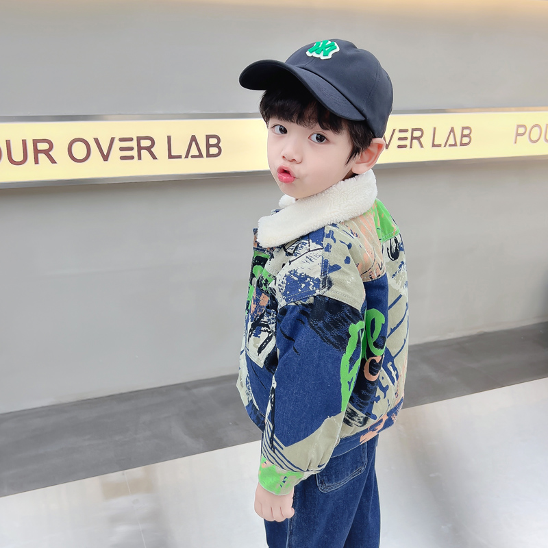 Kids Baby Warm Denim Jacket Pa - Baby Clothing Drawing review and price