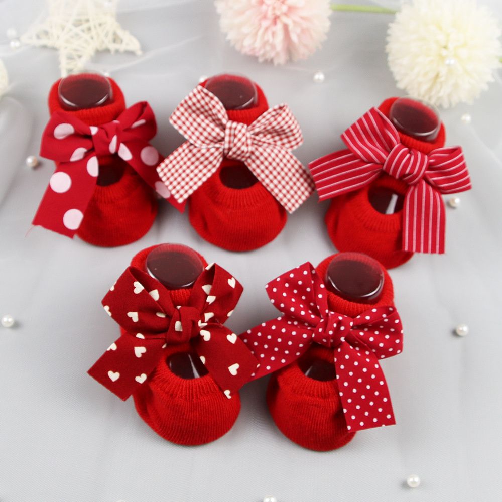 Christmas Gift Cotton Bow Head - Toddler Sock Set review and price